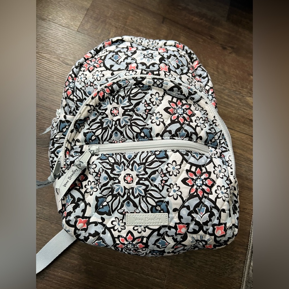 Vera Bradley Compact Backpack Lisbon Medallion